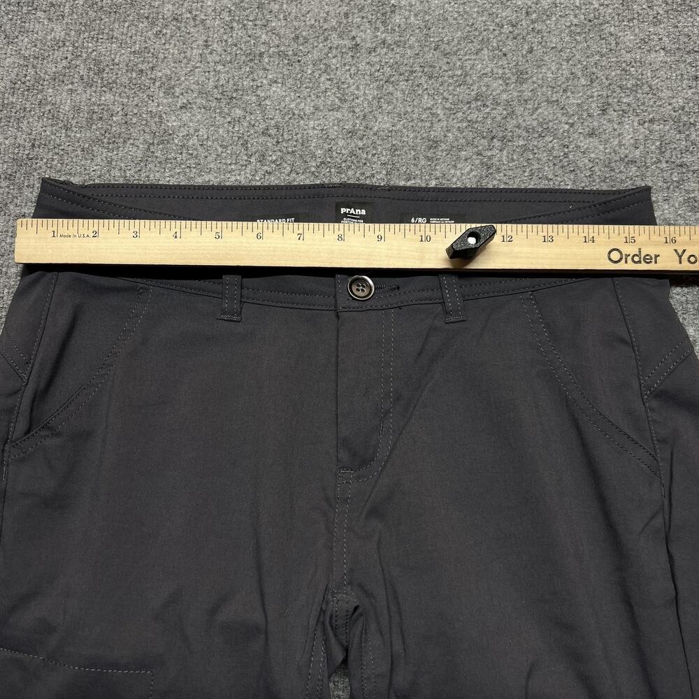 PrAna Pants Womens 6 Gray Cargo Stretch Nylon Hiking Outdoor Pockets 2056971 - Picture 9 of 14
